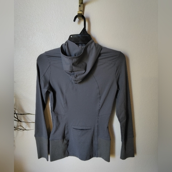 Adidas by Stella McCartney 1/4 Zip Pullover Hoodie in Charcoal XS Activewear - Picture 3 of 8